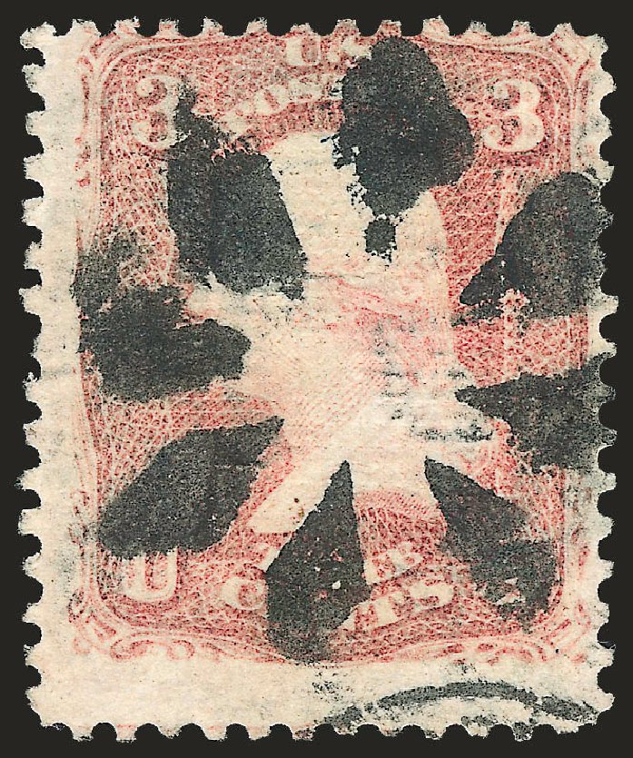 Costs of US Stamps Scott # 85C - 3c 1868 Washington Grill. Robert Siegel Auction Galleries, Jun 2010, Sale 992, Lot 2146