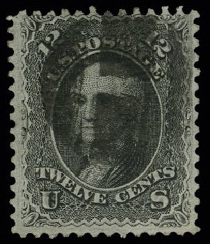 Prices of US Stamp Scott 85E: 12c 1868 Washington Grill. H.R. Harmer, May 2014, Sale 3005, Lot 1107