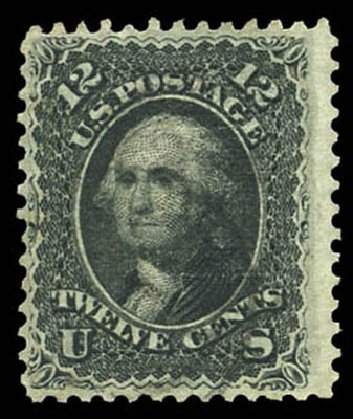 Price of US Stamp Scott Catalog 85E: 12c 1868 Washington Grill. Matthew Bennett International, Mar 2011, Sale 337, Lot 2548