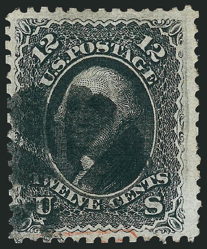 Cost of US Stamp Scott #85E: 1868 12c Washington Grill. Robert Siegel Auction Galleries, Apr 2010, Sale 984, Lot 328