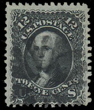 Value of US Stamp Scott Catalogue #85E: 12c 1868 Washington Grill. Daniel Kelleher Auctions, Aug 2012, Sale 631, Lot 789