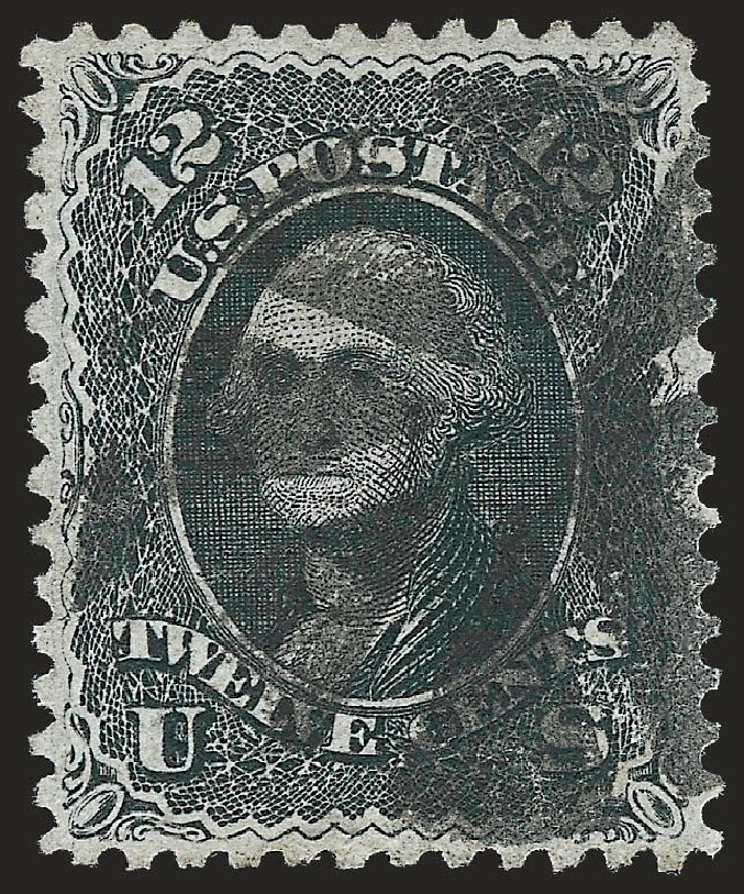 Cost of US Stamp Scott Catalog # 85E - 1868 12c Washington Grill. Robert Siegel Auction Galleries, Apr 2010, Sale 984, Lot 329