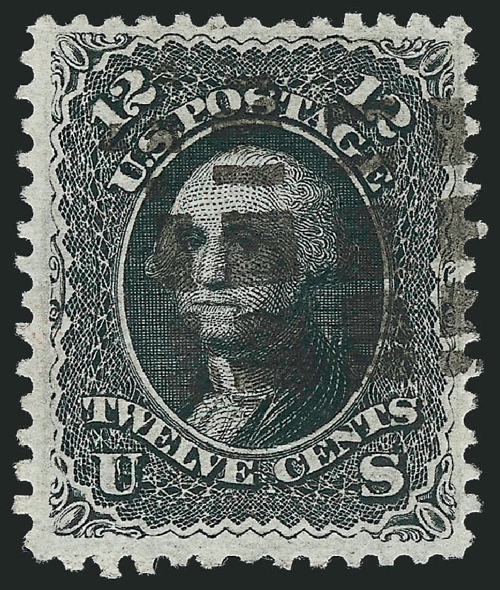US Stamps Prices Scott # 85E: 12c 1868 Washington Grill. Robert Siegel Auction Galleries, Sep 2010, Sale 993, Lot 490