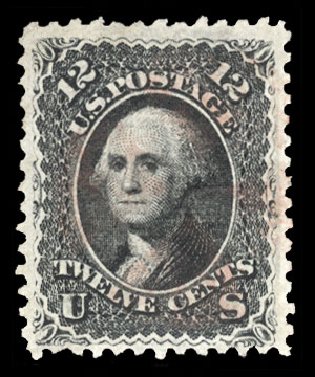 Values of US Stamps Scott Catalog #85E - 1868 12c Washington Grill. Cherrystone Auctions, Mar 2010, Sale 201003, Lot 71