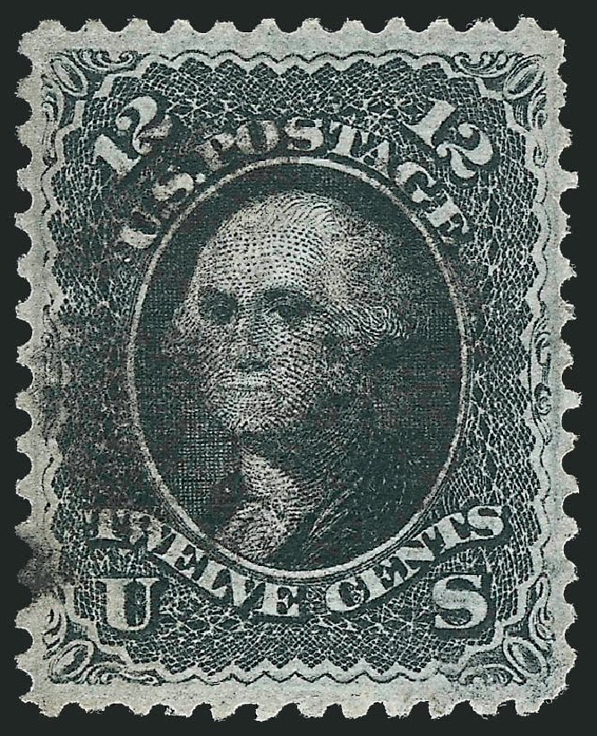 US Stamp Prices Scott #85E - 1868 12c Washington Grill. Robert Siegel Auction Galleries, Oct 2010, Sale 997, Lot 5384