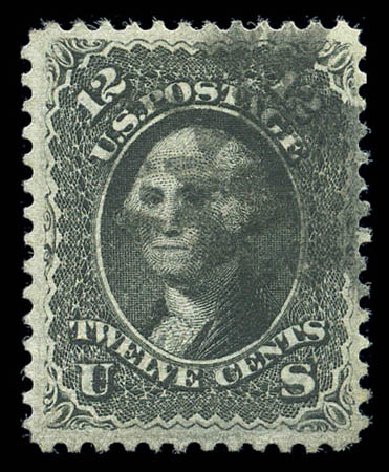 Values of US Stamp Scott Cat. #85E - 12c 1868 Washington Grill. Matthew Bennett International, Sep 2010, Sale 331, Lot 435