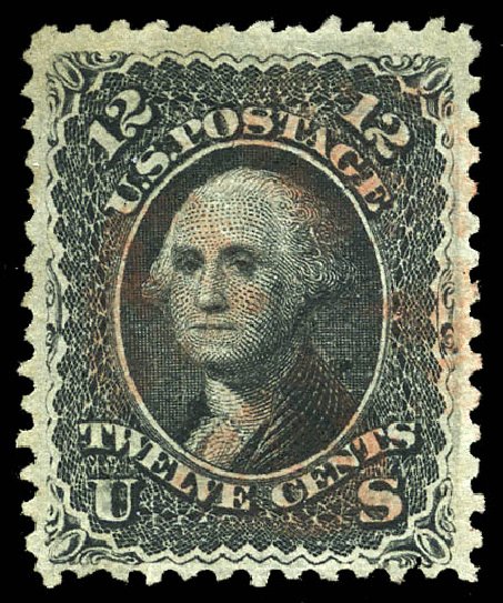 Prices of US Stamps Scott Catalog 85E: 12c 1868 Washington Grill. Matthew Bennett International, May 2014, Sale 350, Lot 155