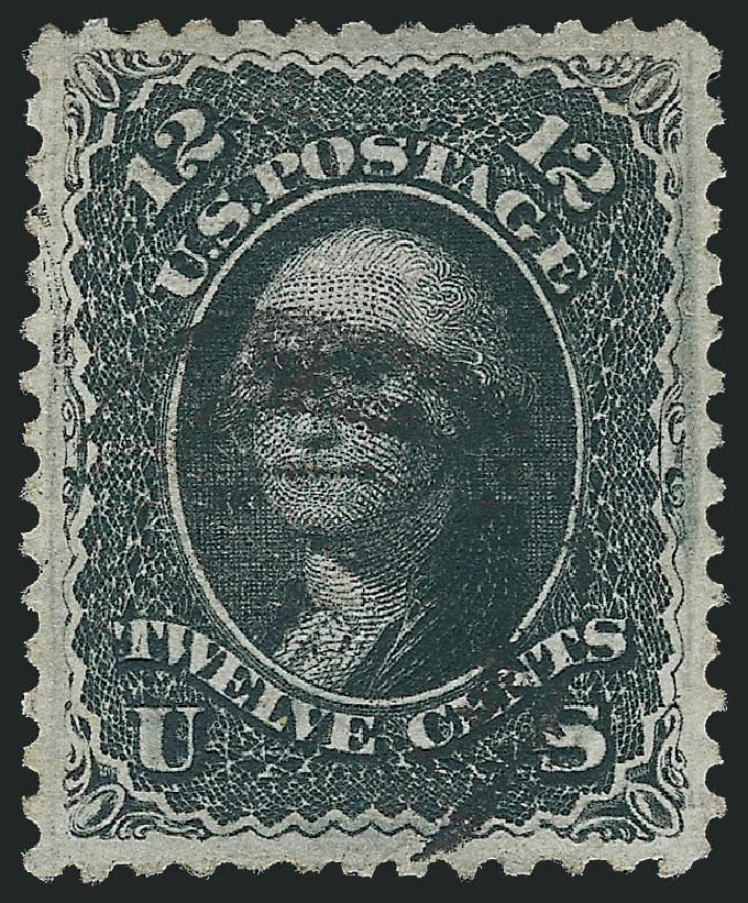 Values of US Stamp Scott Catalog #85E: 12c 1868 Washington Grill. Robert Siegel Auction Galleries, Sep 2009, Sale 976, Lot 1392