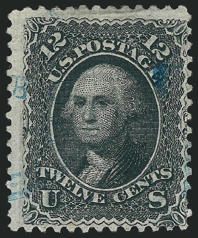 US Stamps Prices Scott Catalogue # 85E: 1868 12c Washington Grill. Robert Siegel Auction Galleries, Sep 2010, Sale 993, Lot 492