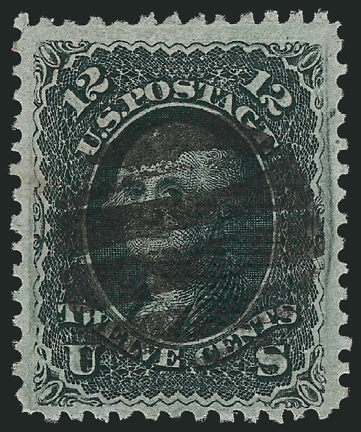 Values of US Stamps Scott Catalog # 85E: 1868 12c Washington Grill. Robert Siegel Auction Galleries, Jun 2012, Sale 1026, Lot 1233