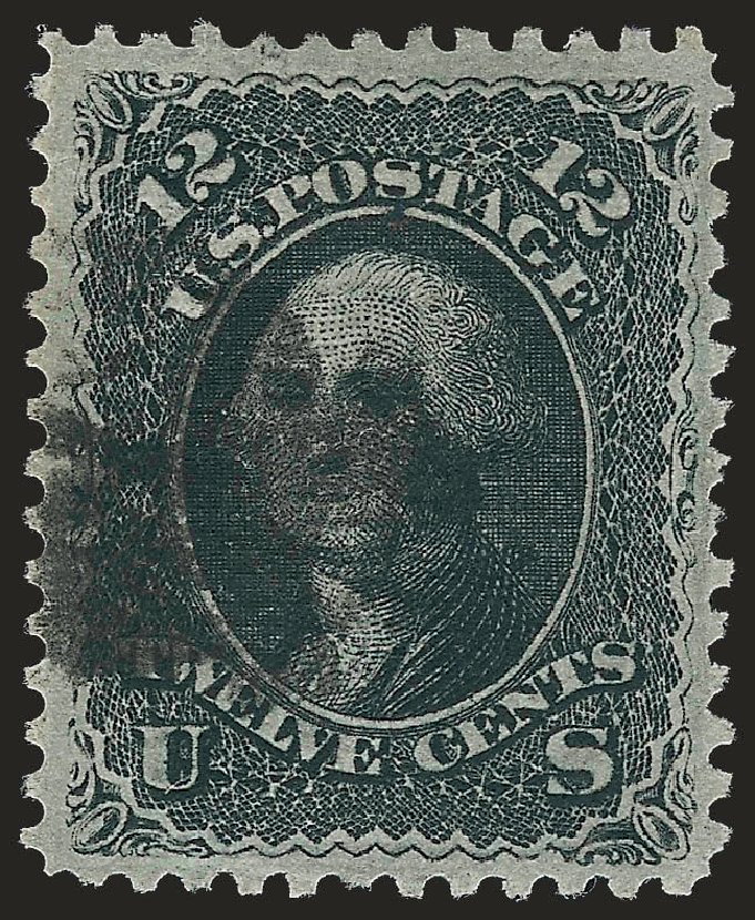 Costs of US Stamp Scott Catalog # 85E - 12c 1868 Washington Grill. Robert Siegel Auction Galleries, Sep 2009, Sale 976, Lot 1393