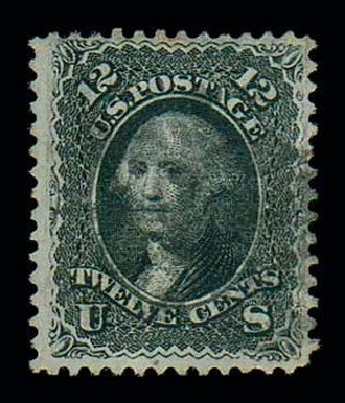 Price of US Stamp Scott Catalog 85E: 1868 12c Washington Grill. Matthew Bennett International, Jun 2007, Sale 319, Lot 1126