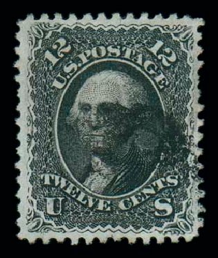 US Stamps Value Scott 85E - 12c 1868 Washington Grill. Matthew Bennett International, Dec 2007, Sale 323, Lot 236