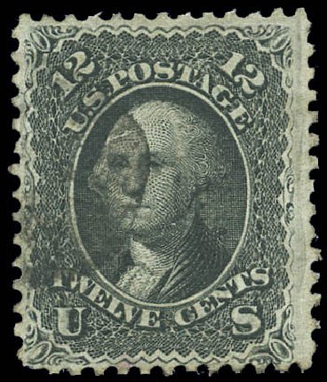 Prices of US Stamps Scott Catalogue 85E: 1868 12c Washington Grill. Matthew Bennett International, Sep 2010, Sale 333, Lot 3456