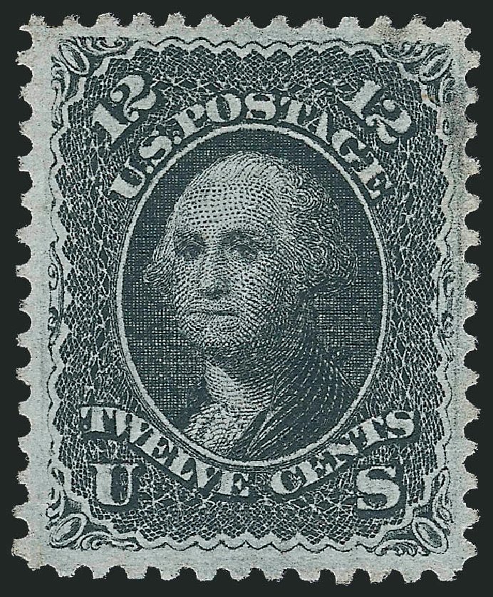 US Stamp Prices Scott Cat. #85E - 1868 12c Washington Grill. Robert Siegel Auction Galleries, Jun 2012, Sale 1024, Lot 146