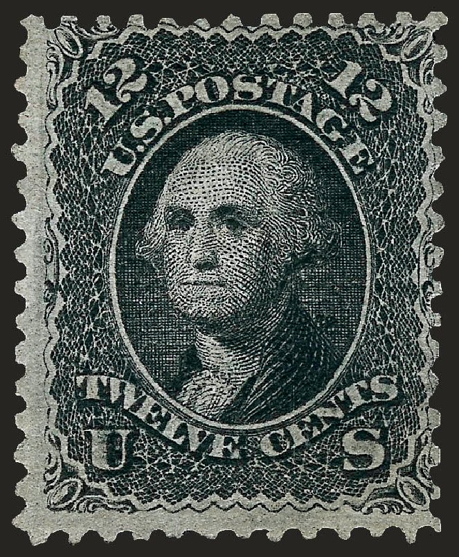 Prices of US Stamp Scott Catalogue 85E - 12c 1868 Washington Grill. Robert Siegel Auction Galleries, Sep 2008, Sale 962, Lot 2346