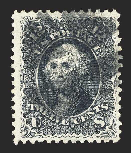 US Stamp Prices Scott Catalog # 85E: 12c 1868 Washington Grill. Spink Shreves Galleries, Mar 2013, Sale 142, Lot 176