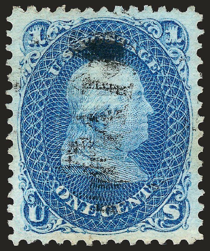 Price of US Stamps Scott # 86 - 1867 1c Franklin Grill. Robert Siegel Auction Galleries, Sep 2008, Sale 962, Lot 2348