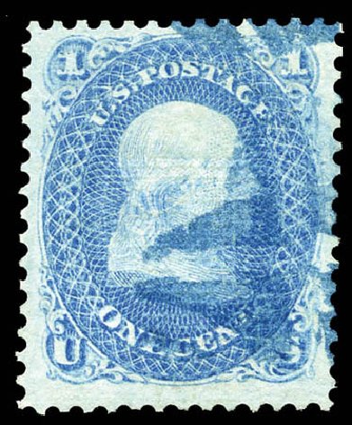 Price of US Stamps Scott Cat. # 86: 1867 1c Franklin Grill. Matthew Bennett International, Mar 2012, Sale 344, Lot 4290