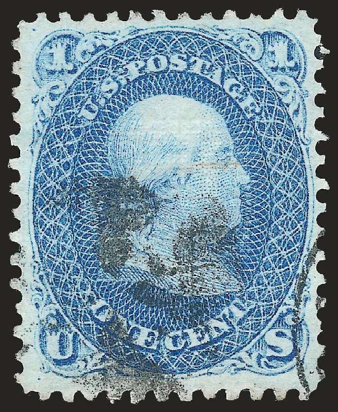 Prices of US Stamp Scott Cat. #86: 1867 1c Franklin Grill. Robert Siegel Auction Galleries, Jun 2010, Sale 992, Lot 2150