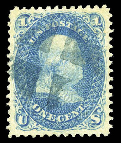 Cost of US Stamp Scott Catalog #86: 1c 1867 Franklin Grill. Matthew Bennett International, Mar 2011, Sale 336, Lot 1161