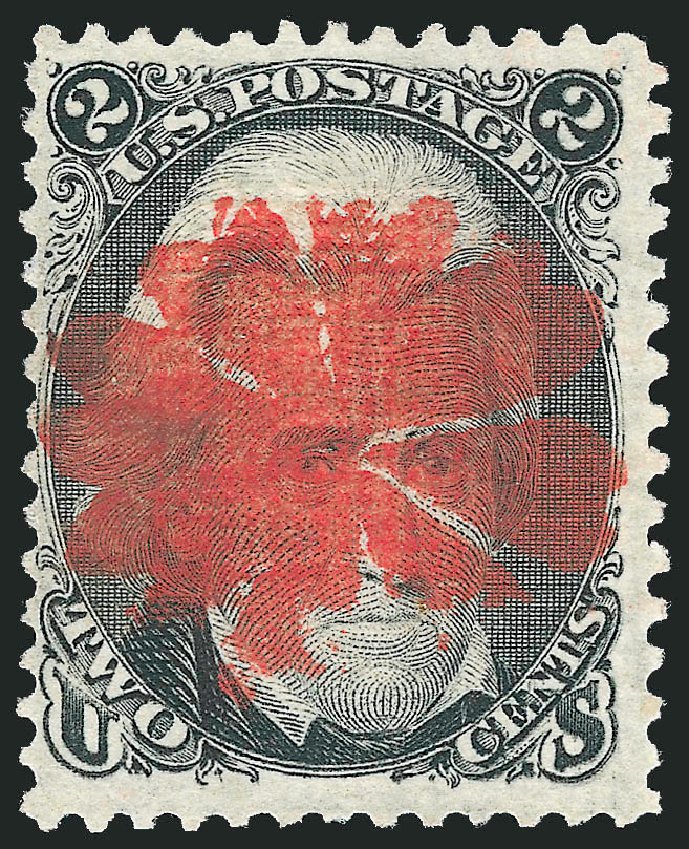 Values of US Stamp Scott Catalog 87 - 1868 2c Jackson Grill. Robert Siegel Auction Galleries, Oct 2010, Sale 997, Lot 5387