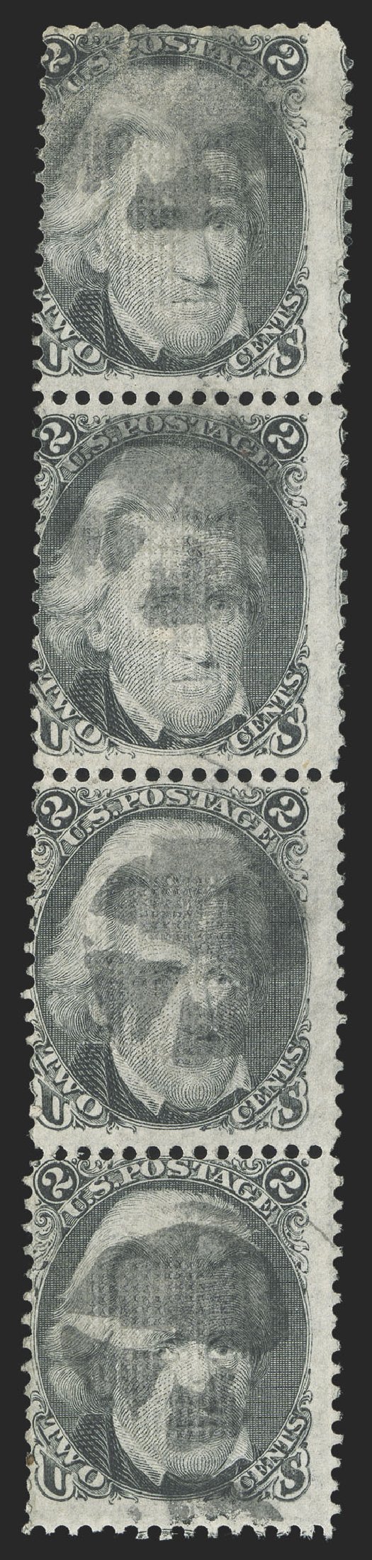 Values of US Stamp Scott # 87 - 2c 1868 Jackson Grill. Spink Shreves Galleries, Jul 2012, Sale 140, Lot 128