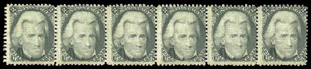 Values of US Stamp Scott Catalog #87 - 2c 1868 Jackson Grill. Matthew Bennett International, Sep 2010, Sale 333, Lot 3459