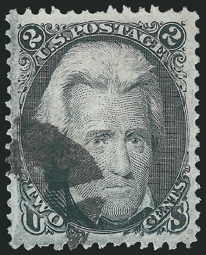 US Stamps Value Scott 87 - 1868 2c Jackson Grill. Robert Siegel Auction Galleries, Jun 2012, Sale 1024, Lot 149