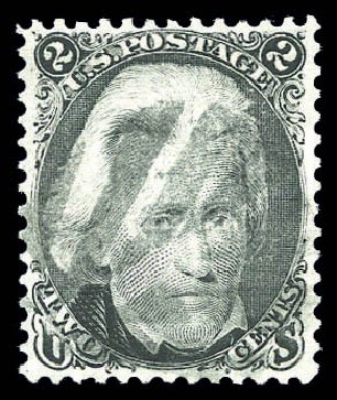 Values of US Stamp Scott Cat. #87: 2c 1868 Jackson Grill. Matthew Bennett International, Sep 2010, Sale 333, Lot 3460