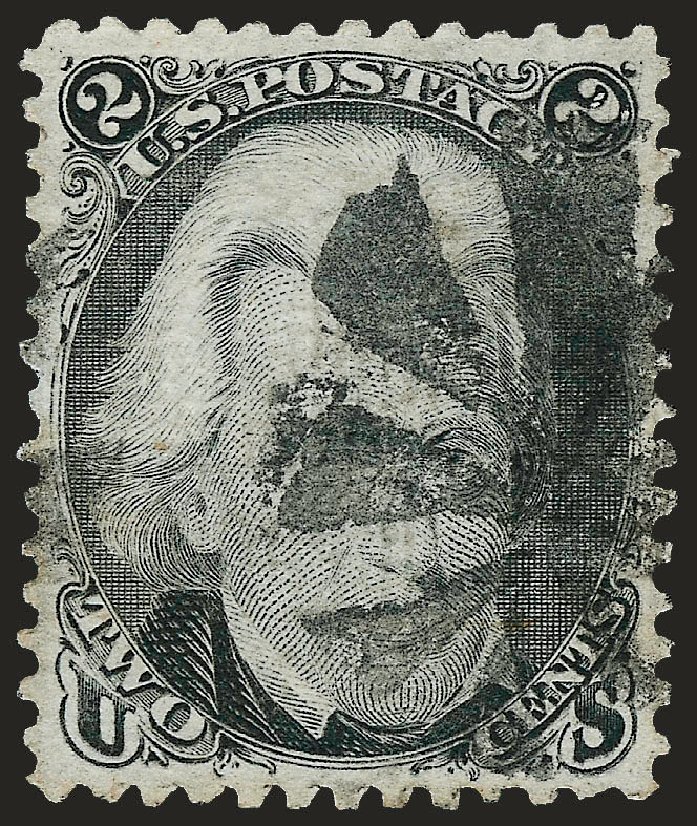 US Stamp Prices Scott Cat. #87: 1868 2c Jackson Grill. Robert Siegel Auction Galleries, Sep 2008, Sale 962, Lot 2350