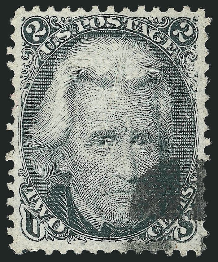 US Stamp Prices Scott Cat. 87: 1868 2c Jackson Grill. Robert Siegel Auction Galleries, Dec 2013, Sale 1062, Lot 271