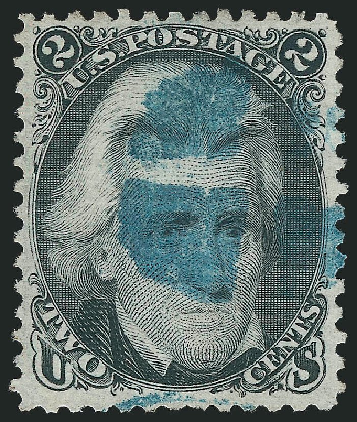 Price of US Stamp Scott Catalog # 87: 1868 2c Jackson Grill. Robert Siegel Auction Galleries, Jul 2013, Sale 1050, Lot 212