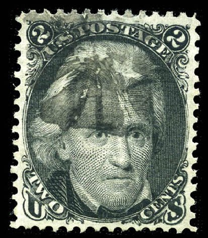Values of US Stamps Scott Cat. #87 - 1868 2c Jackson Grill. Matthew Bennett International, Sep 2011, Sale 338, Lot 1763