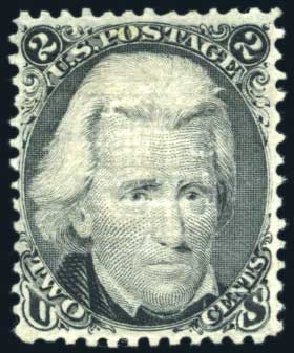 Price of US Stamps Scott Catalogue # 87: 2c 1868 Jackson Grill. Harmer-Schau Auction Galleries, Aug 2011, Sale 90, Lot 1233