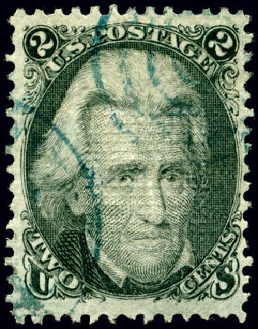 US Stamps Value Scott Catalogue 87 - 2c 1868 Jackson Grill. Matthew Bennett International, Jun 2008, Sale 328, Lot 576