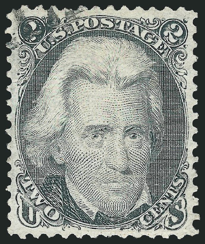 US Stamp Value Scott Catalog # 87: 1868 2c Jackson Grill. Robert Siegel Auction Galleries, Jun 2009, Sale 975, Lot 1296