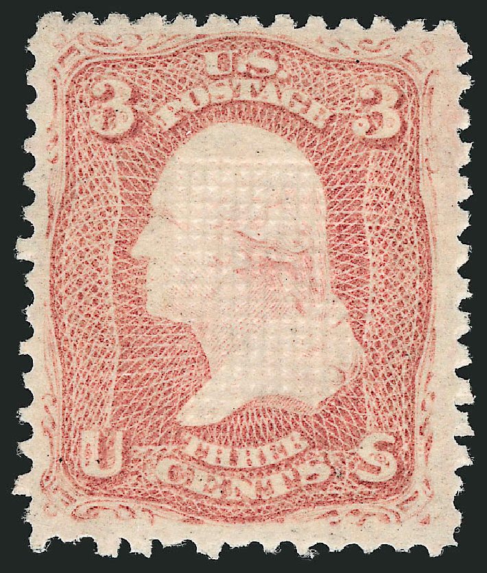 Value of US Stamps Scott Cat. 88: 3c 1868 Washington Grill. Robert Siegel Auction Galleries, Feb 2010, Sale 983, Lot 59