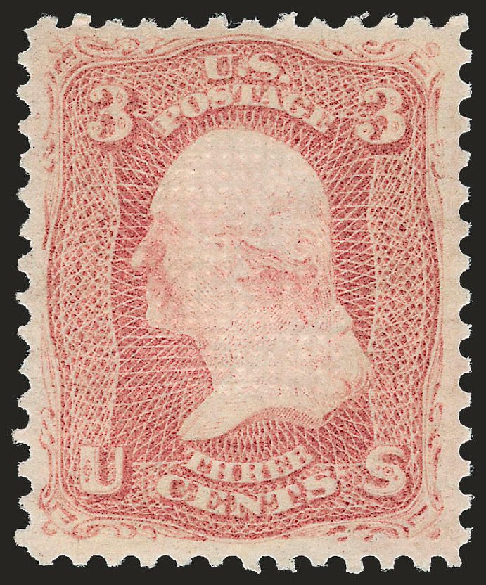 Costs of US Stamps Scott #88 - 3c 1868 Washington Grill. Robert Siegel Auction Galleries, Jan 2009, Sale 968, Lot 111