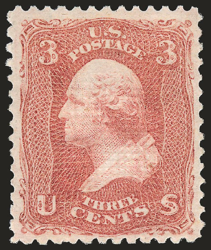 Price of US Stamp Scott 88: 3c 1868 Washington Grill. Robert Siegel Auction Galleries, Dec 2008, Sale 967, Lot 4196