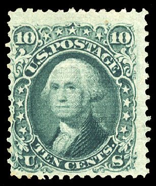 US Stamps Prices Scott Catalogue 89: 10c 1868 Washington Grill. Cherrystone Auctions, Oct 2012, Sale 201210, Lot 67