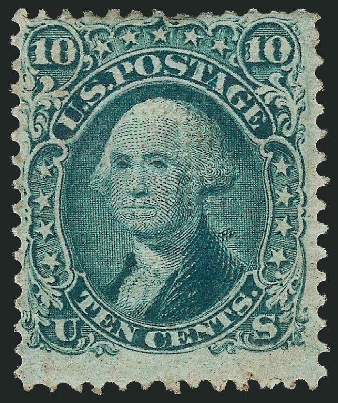 US Stamps Values Scott Catalogue 89 - 10c 1868 Washington Grill. Robert Siegel Auction Galleries, Mar 2012, Sale 1021, Lot 247