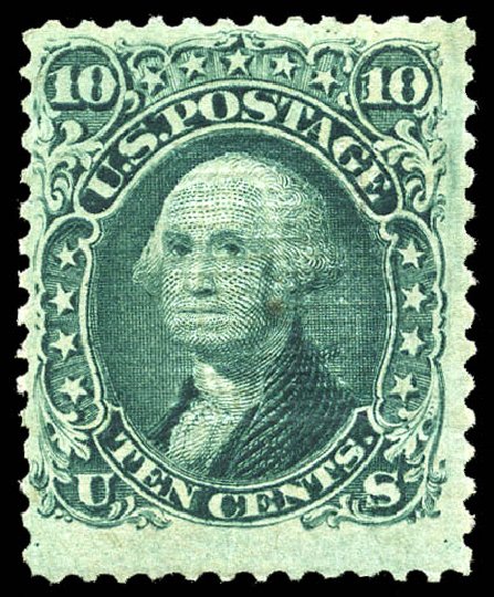 Price of US Stamp Scott Catalog # 89: 1868 10c Washington Grill. Matthew Bennett International, May 2014, Sale 350, Lot 159