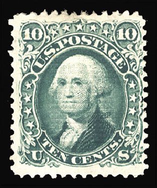 US Stamps Price Scott Catalogue 89 - 10c 1868 Washington Grill. Cherrystone Auctions, Jun 2012, Sale 201206, Lot 49
