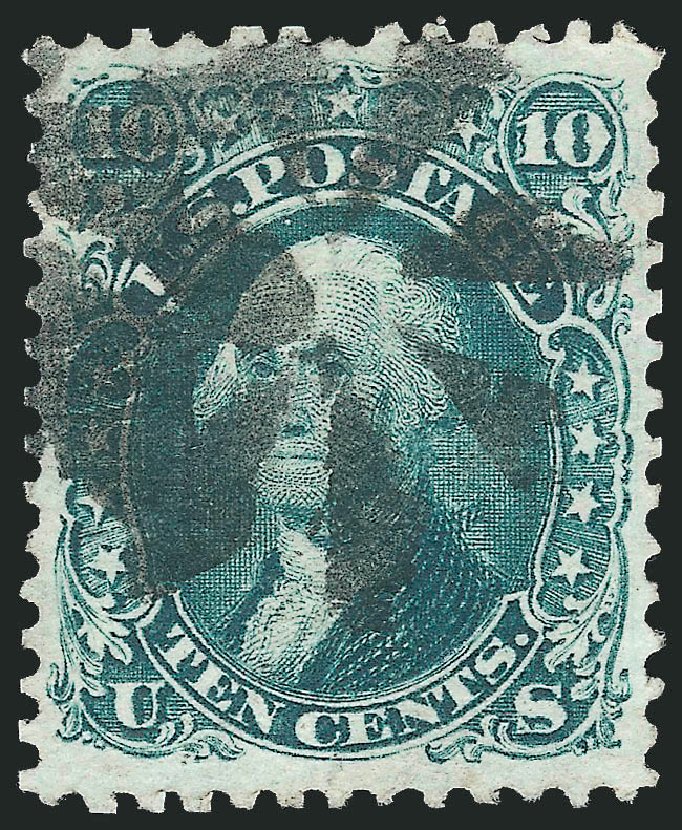 US Stamp Value Scott Cat. 89 - 10c 1868 Washington Grill. Robert Siegel Auction Galleries, Jun 2009, Sale 975, Lot 1299