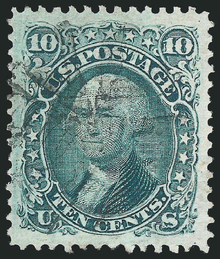 Value of US Stamps Scott Cat. #89: 10c 1868 Washington Grill. Robert Siegel Auction Galleries, Nov 2012, Sale 1034, Lot 100