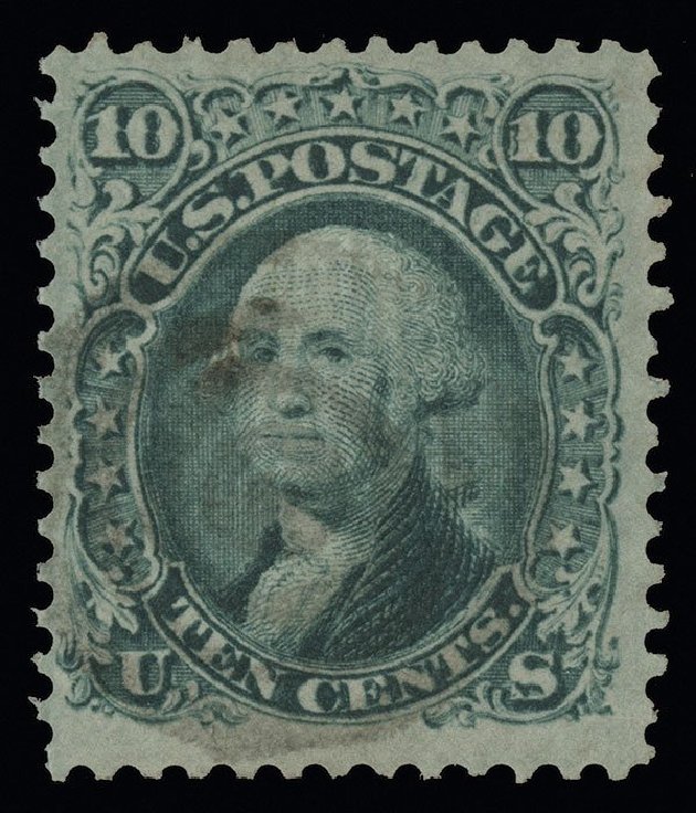 US Stamps Price Scott Catalog 89: 10c 1868 Washington Grill. Spink Shreves Galleries, Aug 2013, Sale 144, Lot 140