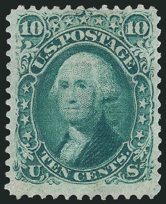 Price of US Stamps Scott Cat. # 89: 1868 10c Washington Grill. Robert Siegel Auction Galleries, Oct 2011, Sale 1014, Lot 1241