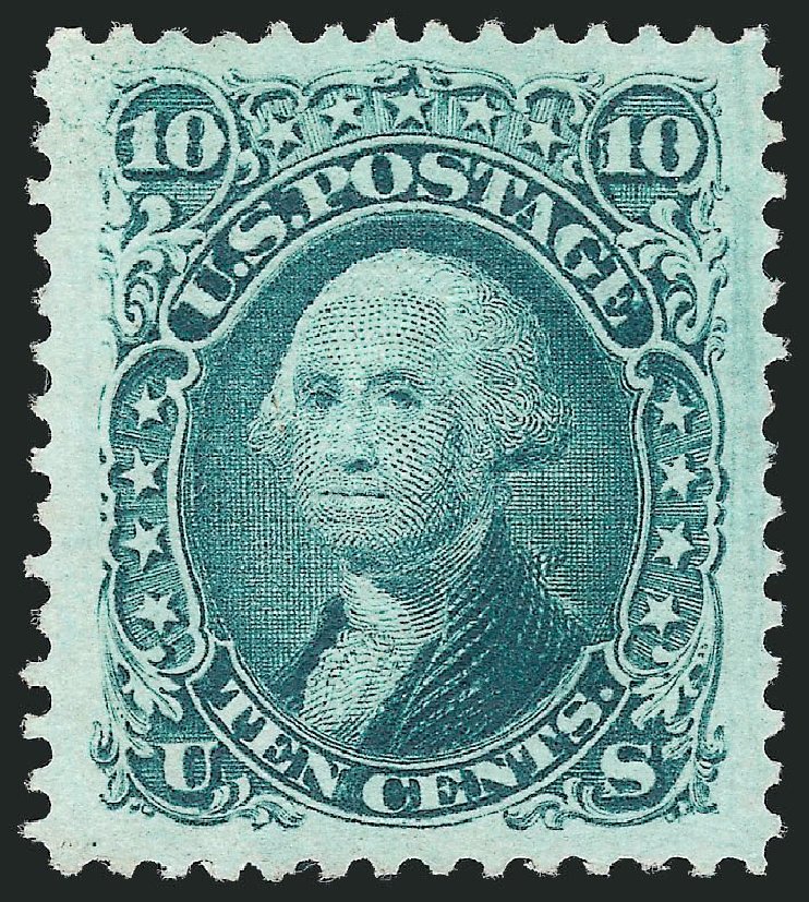 Prices of US Stamps Scott #89: 10c 1868 Washington Grill. Robert Siegel Auction Galleries, Nov 2013, Sale 1057, Lot 651
