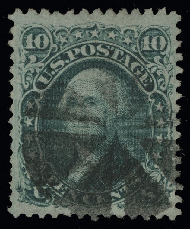 US Stamp Prices Scott # 89: 1868 10c Washington Grill. Spink Shreves Galleries, Aug 2013, Sale 144, Lot 141